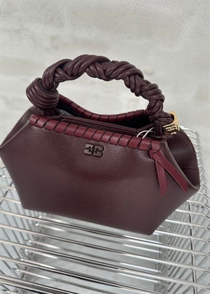 Bou small tressé bag Bitter Chocolate C2100052 Ganni 